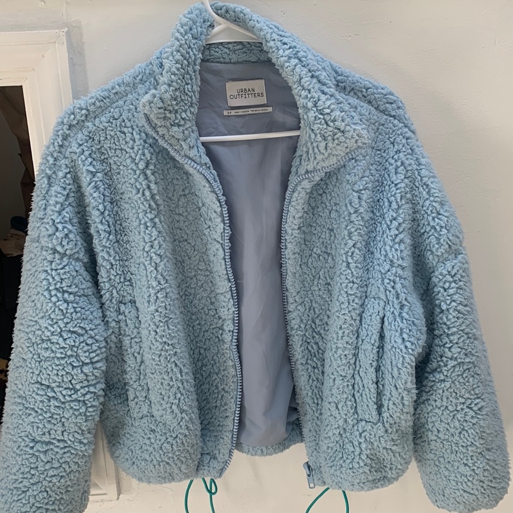 Urban Outfitters faux fur cropped jacket